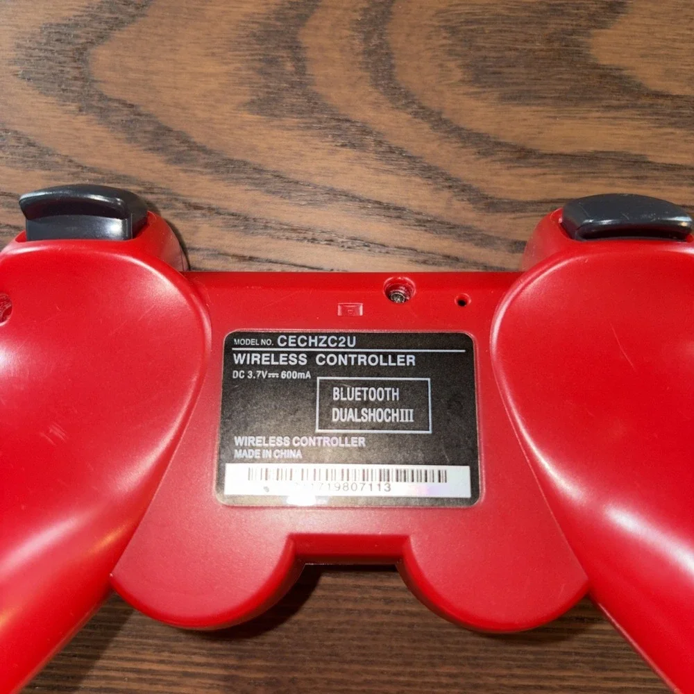 Sony PlayStation PS3 Red DualShock 3‎ Controller CECHZC2U A1 Wireless OEM TESTED